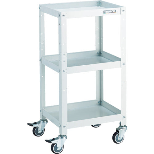 TRUSCO ツールワゴン ラビットワゴン 400X350 ウレタン車輪 ホワイト