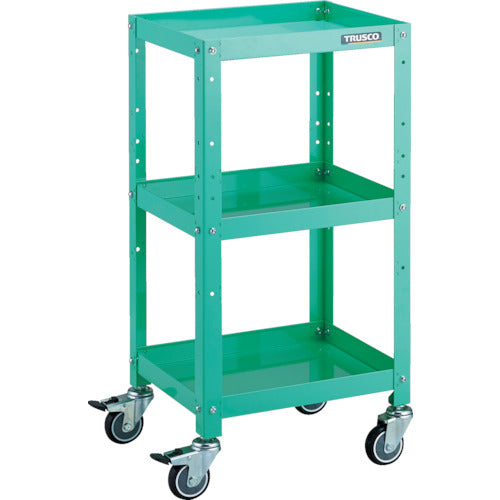 TRUSCO ツールワゴン ラビットワゴン 400X350 ウレタン車輪 ヤンググリーン