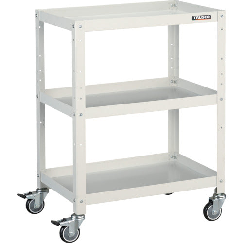 TRUSCO ツールワゴン ラビットワゴン 600X400 ウレタン車輪 ホワイト