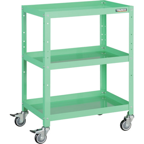 TRUSCO ツールワゴン ラビットワゴン 600X400 ウレタン車輪 ヤンググリーン