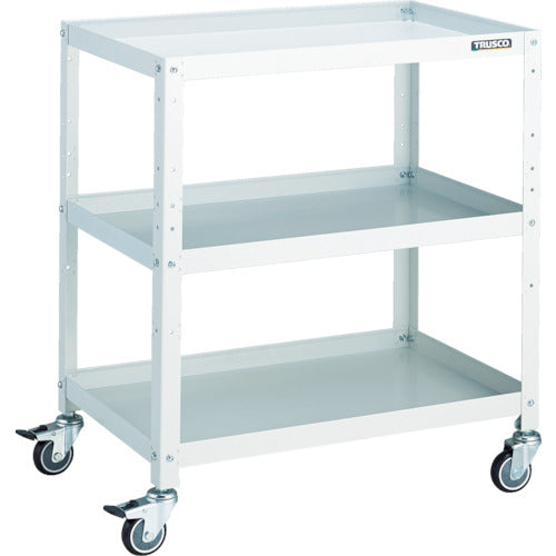 TRUSCO ツールワゴン ラビットワゴン 700X450 ウレタン車輪 ホワイト