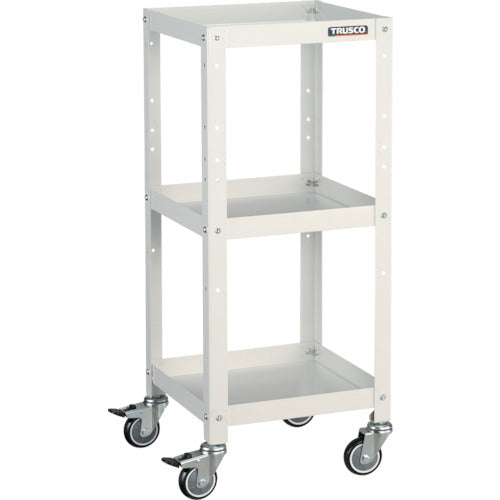 TRUSCO ツールワゴン ラビットワゴン 360X360 ウレタン車輪 ホワイト