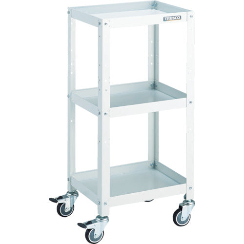 TRUSCO ツールワゴン ラビットワゴン 400X350 ウレタン車輪 ホワイト