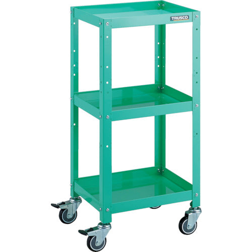 TRUSCO ツールワゴン ラビットワゴン 400X350 ウレタン車輪 ヤンググリーン