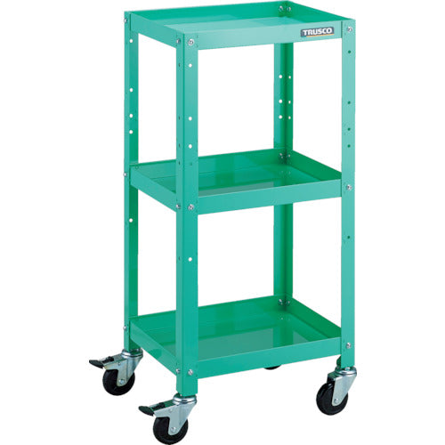 TRUSCO ツールワゴン ラビットワゴン 400X350 ゴム車輪 ヤンググリーン
