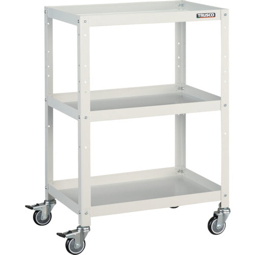 TRUSCO ツールワゴン ラビットワゴン 600X400 ウレタン車輪 ホワイト