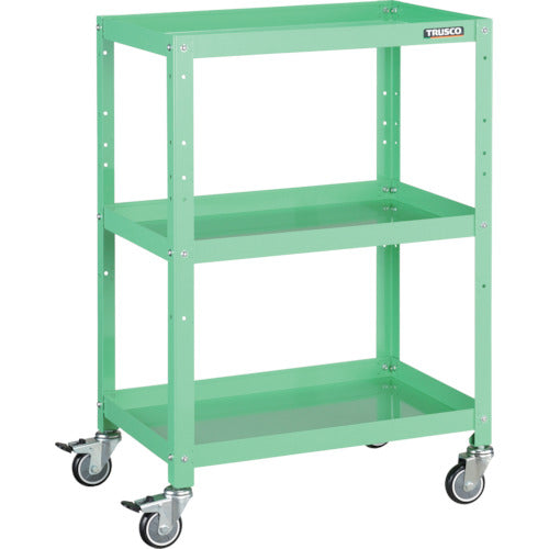 TRUSCO ツールワゴン ラビットワゴン 600X400 ウレタン車輪 ヤンググリーン