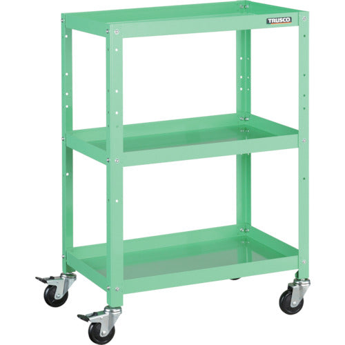 TRUSCO ツールワゴン ラビットワゴン 600X400 ゴム車輪 ヤンググリーン