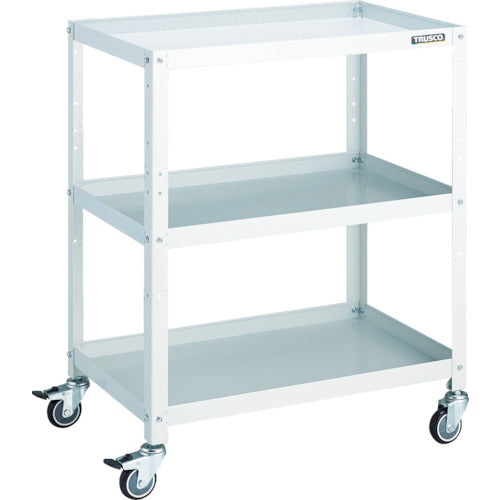 TRUSCO ツールワゴン ラビットワゴン 700X450 ウレタン車輪 ホワイト
