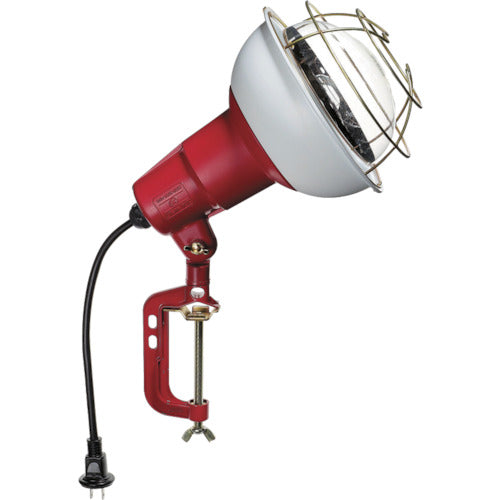 ハタヤ 防雨型作業灯 リフレクターランプ500W 100V電線0.3m バイス付