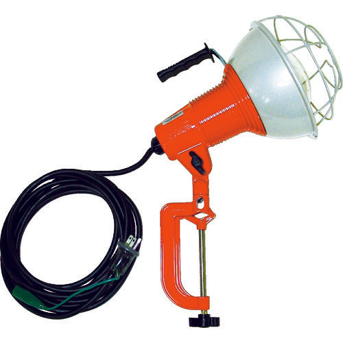 ハタヤ 防雨型作業灯 リフレクターランプ500W 100V接地付5m バイス付