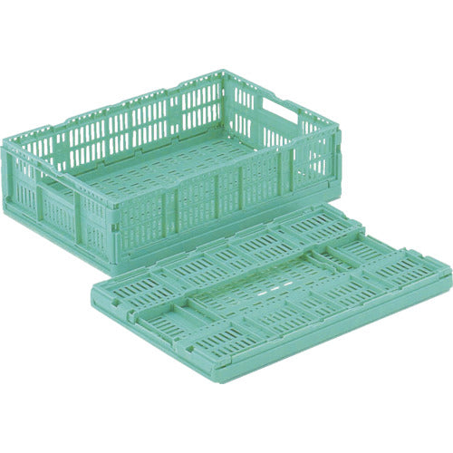 RISU 折りたたみコンテナ 379388 RSコンテナーRS-M615(薄型折りたたみコンテナー) 緑