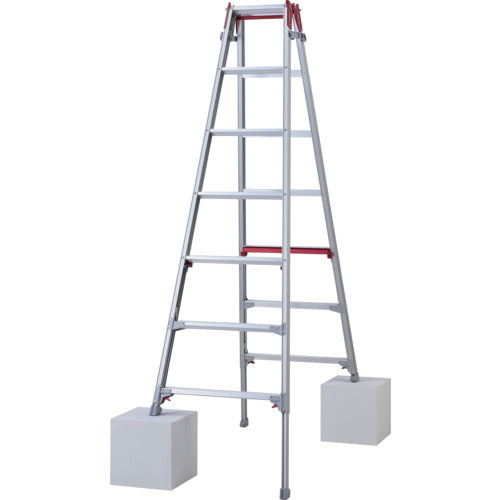 ハセガワ 脚部伸縮脚立 シャガマン 7段(10904)