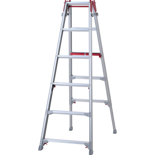 ハセガワ 階段用脚部伸縮式アルミはしご兼用脚立 RYRE型 6段(10894)