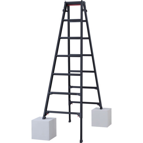 ハセガワ ハシゴ兼用伸縮脚立(ブラックレーベル)RYZB−21a(10912)