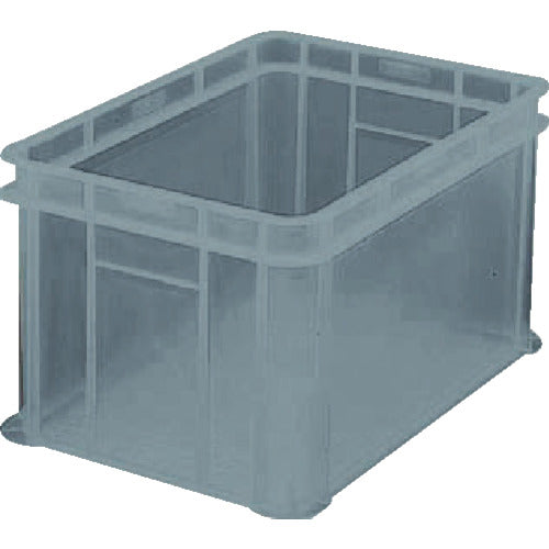 TRUSCO S型透明コンテナ 54L 透明ブラック