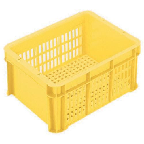 ヒシ SB型コンテナ(メッシュタイプ) W365×D270×H168 黄 黄