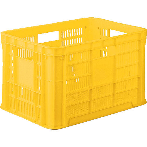 ヒシ SB型コンテナ(メッシュタイプ) W524×D365×H309 黄 黄