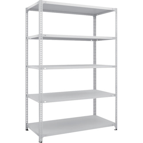 TRUSCO スチールラック SBL型抗菌塗装セミボルトレス軽量棚 W1200XD600XH1800 5段 W色