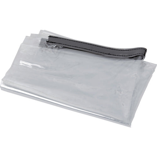 TRUSCO 簡易棚カバー用透明シート W675XH1800 上部マグネット付き 厚み0.2mm