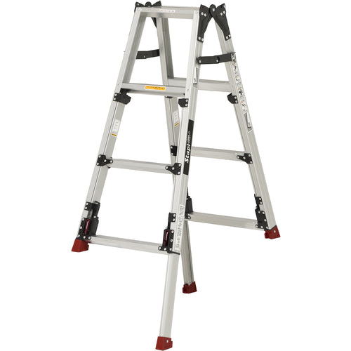 PiCa 上部操作式四脚アジャスト式はしご兼用脚立スタッピーSCN型 ロングスライドタイプ