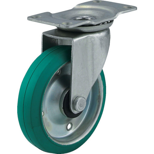 TRUSCO エコ運搬車用キャスター 三価クロムメッキΦ100 自在