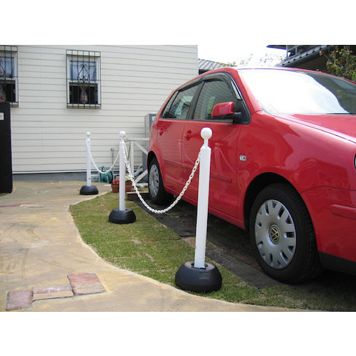 ミツギロン チェーンスタンド3本組ホワイト(チェーン有り) SF−03−W