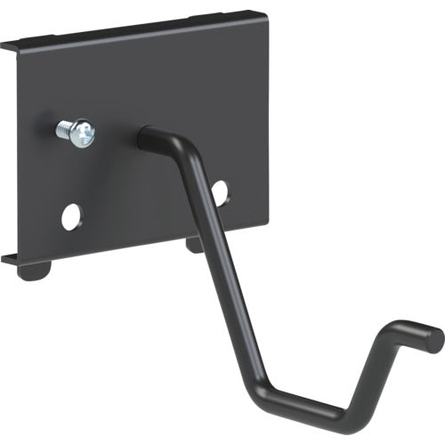 TRUSCO パンチングパネル用電気ドリルフック 1本爪 黒