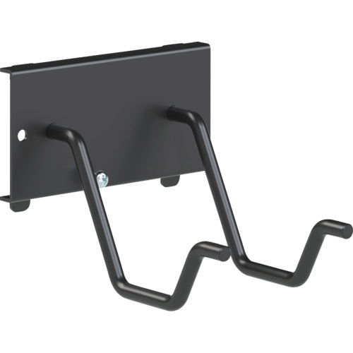 TRUSCO パンチングパネル用電気ドリルフック 2本爪 黒