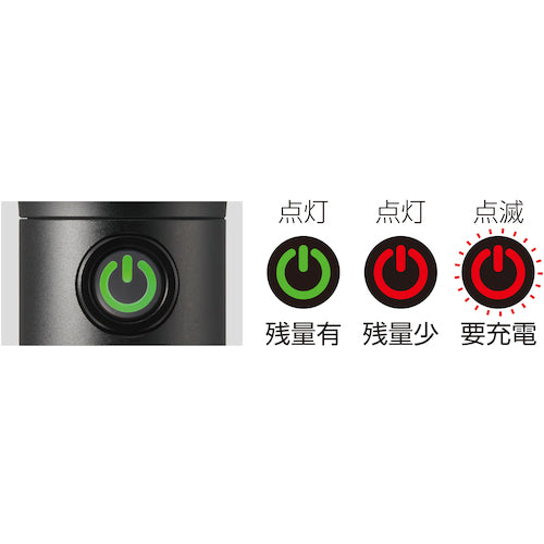 タジマ セフハンドライト ヒーターツキ 500lm ジュウデンチセット