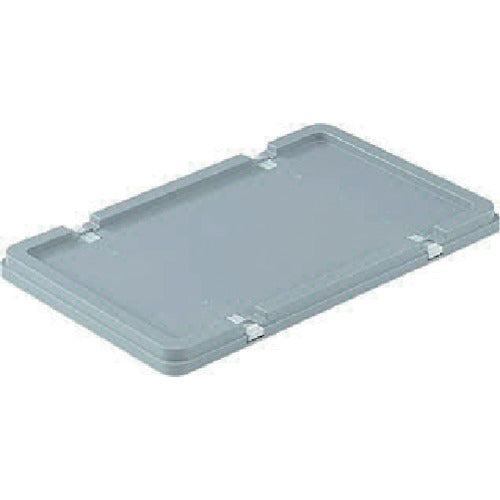 サンコー ボックス型コンテナー 702402 サンボックス#22フタ ロック付 ライトグレー