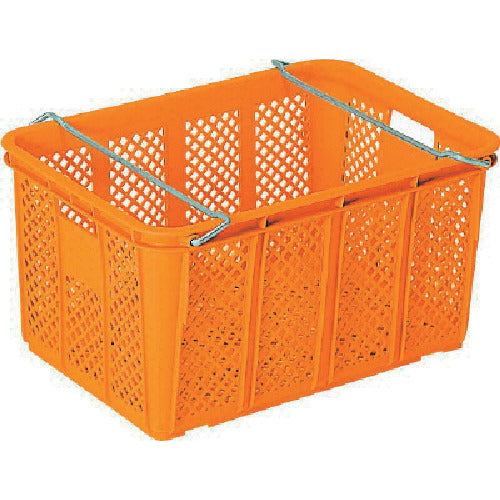 サンコー ネスティングコンテナー 107600 サンテナーA#80(ハンドル付)オレンジ