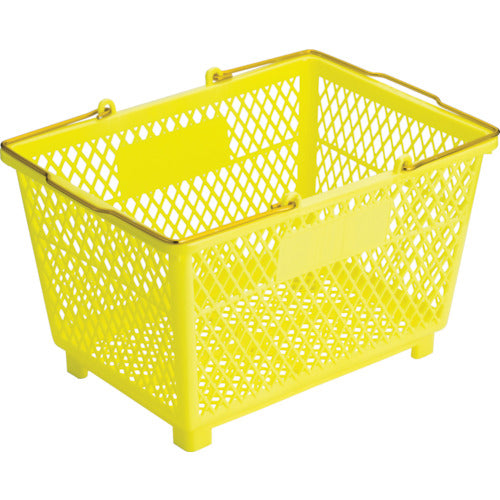 サンコー スーパー篭(大) 102691 アルミハンドル イエロー