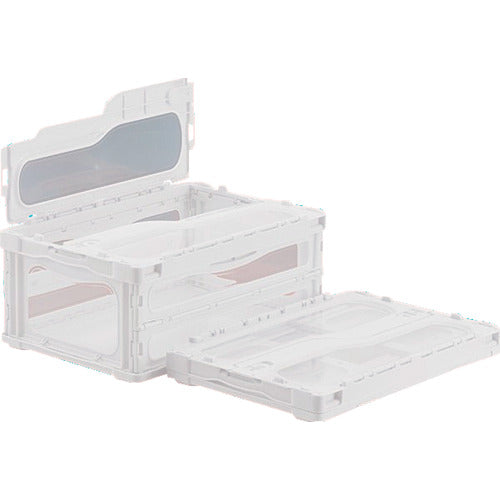 サンコー フタ一体型折りたたみコンテナー 559130 マドコンライトC-30Bホワイト