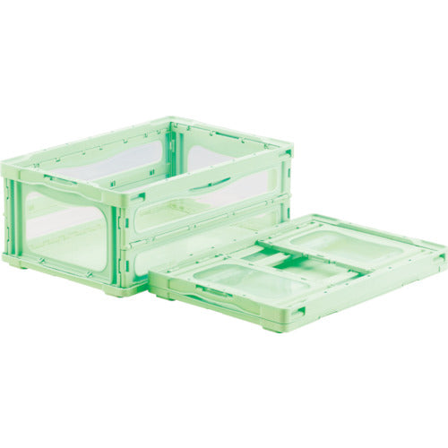 サンコー 折りたたみコンテナー 559140 マドコンライトO-30Bグリーン