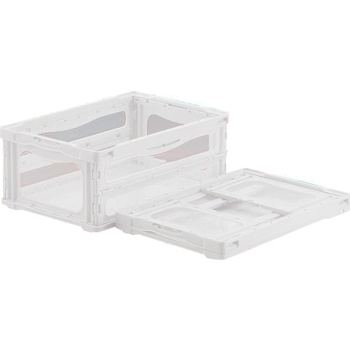 サンコー 折りたたみコンテナー 559140 マドコンライトO-30Bホワイト