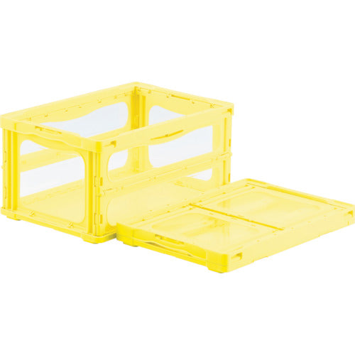 サンコー 折りたたみコンテナー 559160 マドコンライトO-40Bイエロー