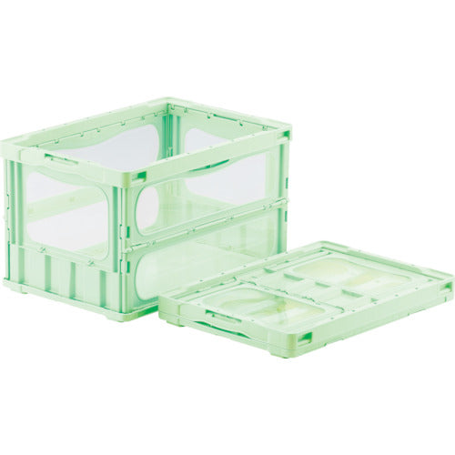 サンコー 折りたたみコンテナー 559120 マドコンライトO-50Bグリーン
