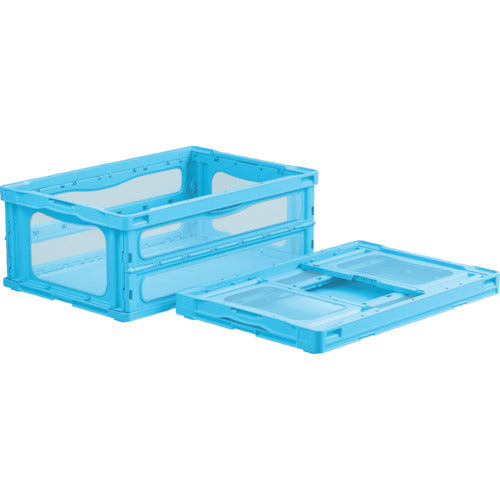 サンコー 折りたたみコンテナー 559210 マドコンライトO-55Bブルー