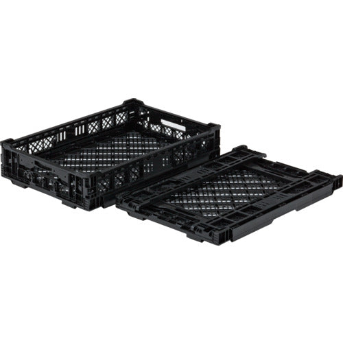 サンコー 折りたたみコンテナー 556420 オリコンEP22A-C黒