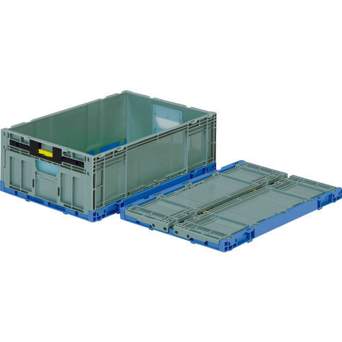 サンコー 折りたたみコンテナー 558400 オリコンEP27B-SWブルー/ライトグレー