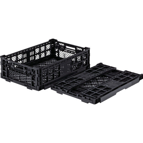 サンコー 折りたたみコンテナー 556270 オリコンEP33A−B黒