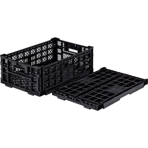 サンコー 折りたたみコンテナー 556120 オリコンEP42A−B黒