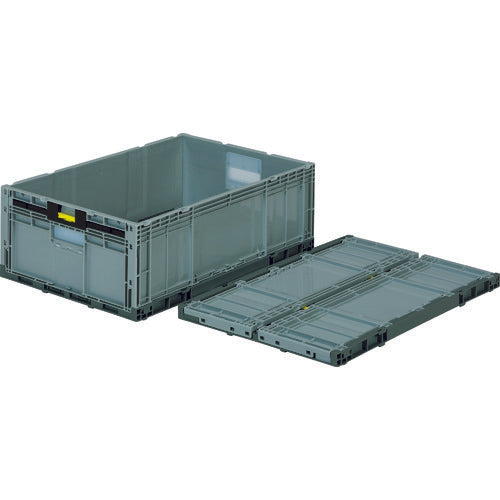 サンコー 折りたたみコンテナー 558390 オリコンEP49B-SWグレー/ライトグレー