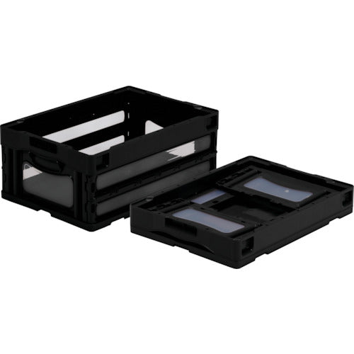 サンコー 折りたたみコンテナー 559050 マドコンO-30Bブラック