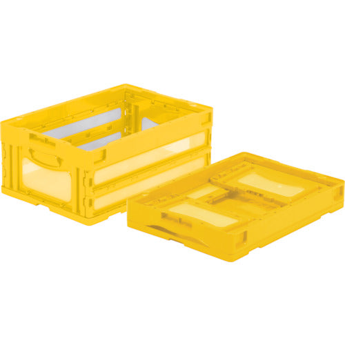サンコー 折りたたみコンテナー 559050 マドコンO-30Bイエロー