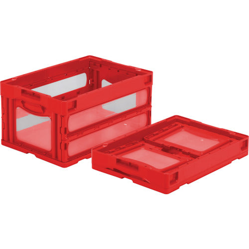 サンコー 折りたたみコンテナー 559040 マドコンO-40Bレッド