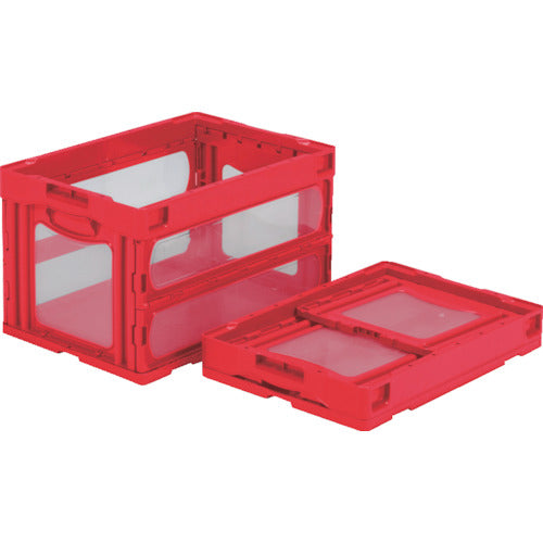 サンコー 折りたたみコンテナー 559010 マドコンO-50Bレッド