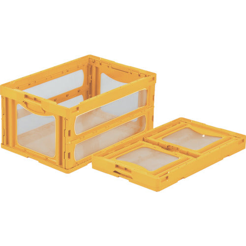 サンコー 折りたたみコンテナー 559070 マドコンO-75Bイエロー