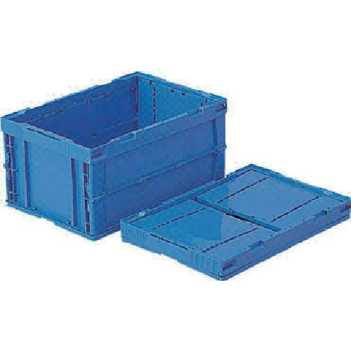 サンコー 折りたたみコンテナー 551150 オリコンP41B 青